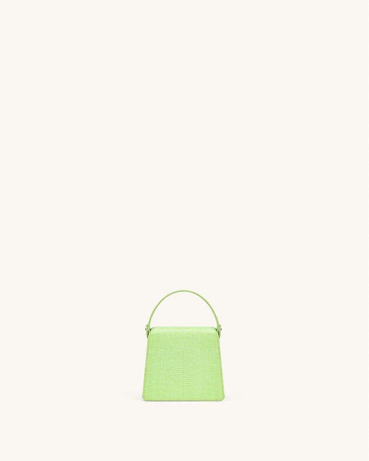 BOXED JW PEI FAE Micro MINI TOP HANDLE BAG - LIME GREEN LIZARD