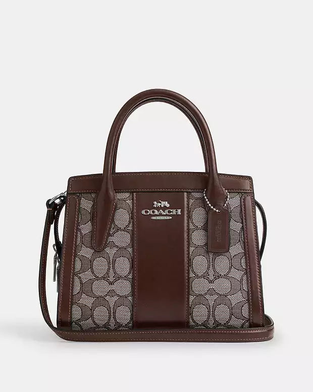 Midi Andrea carryall bag in signature Jacquard -