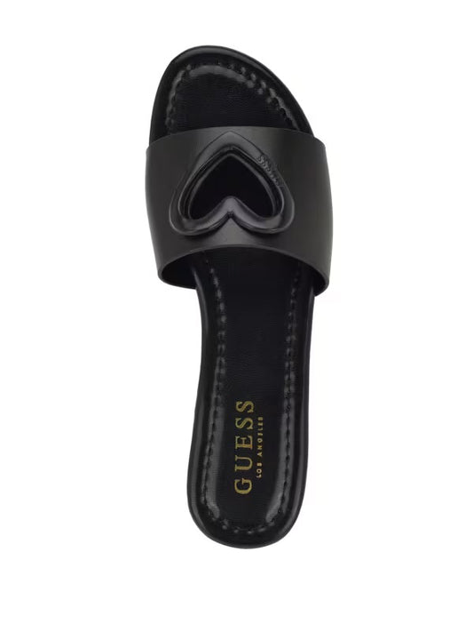 Guess lavvia heart Slippers -Black