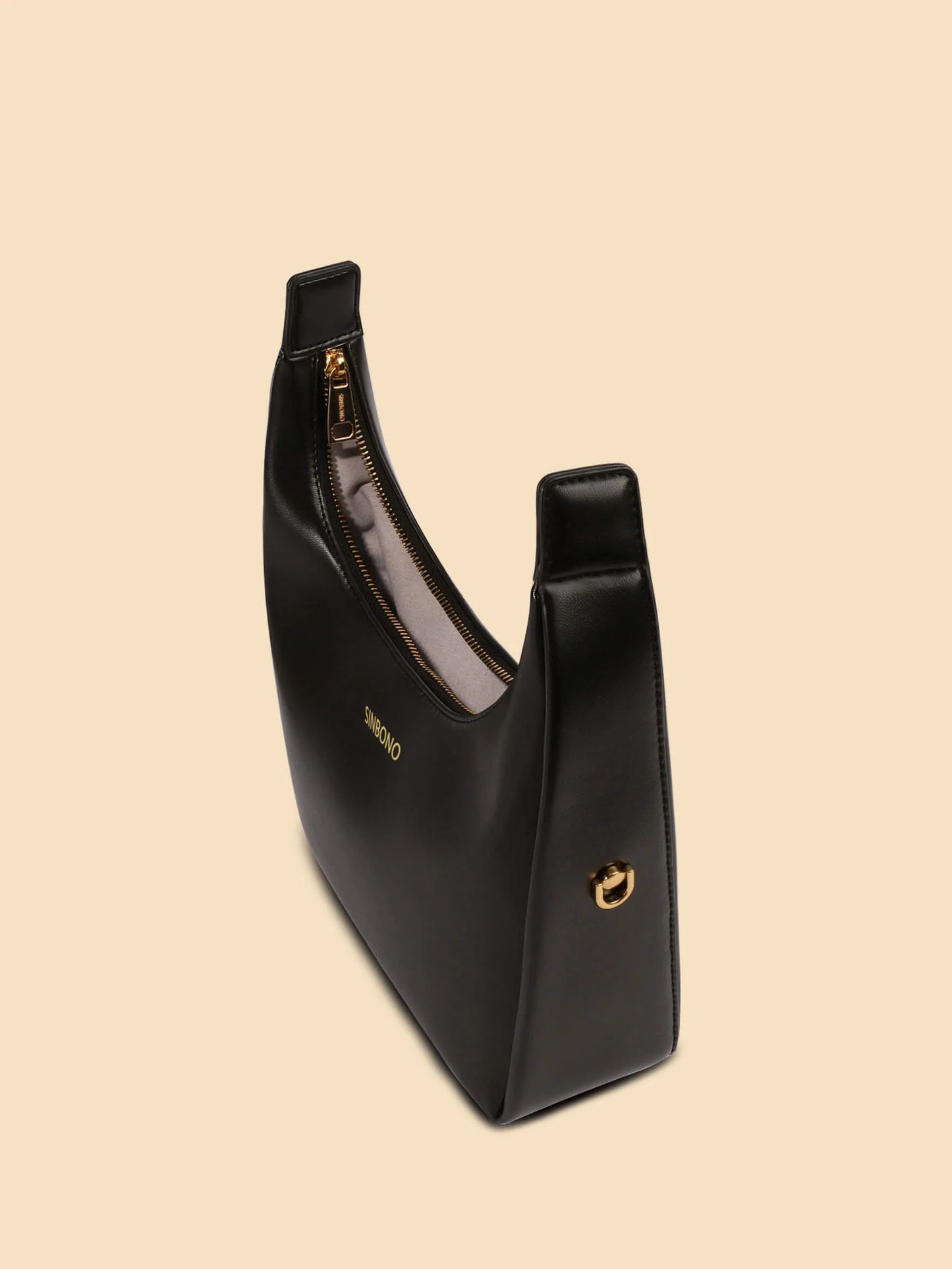 BOXED Sinbono Vienna Medium top handle bag -black