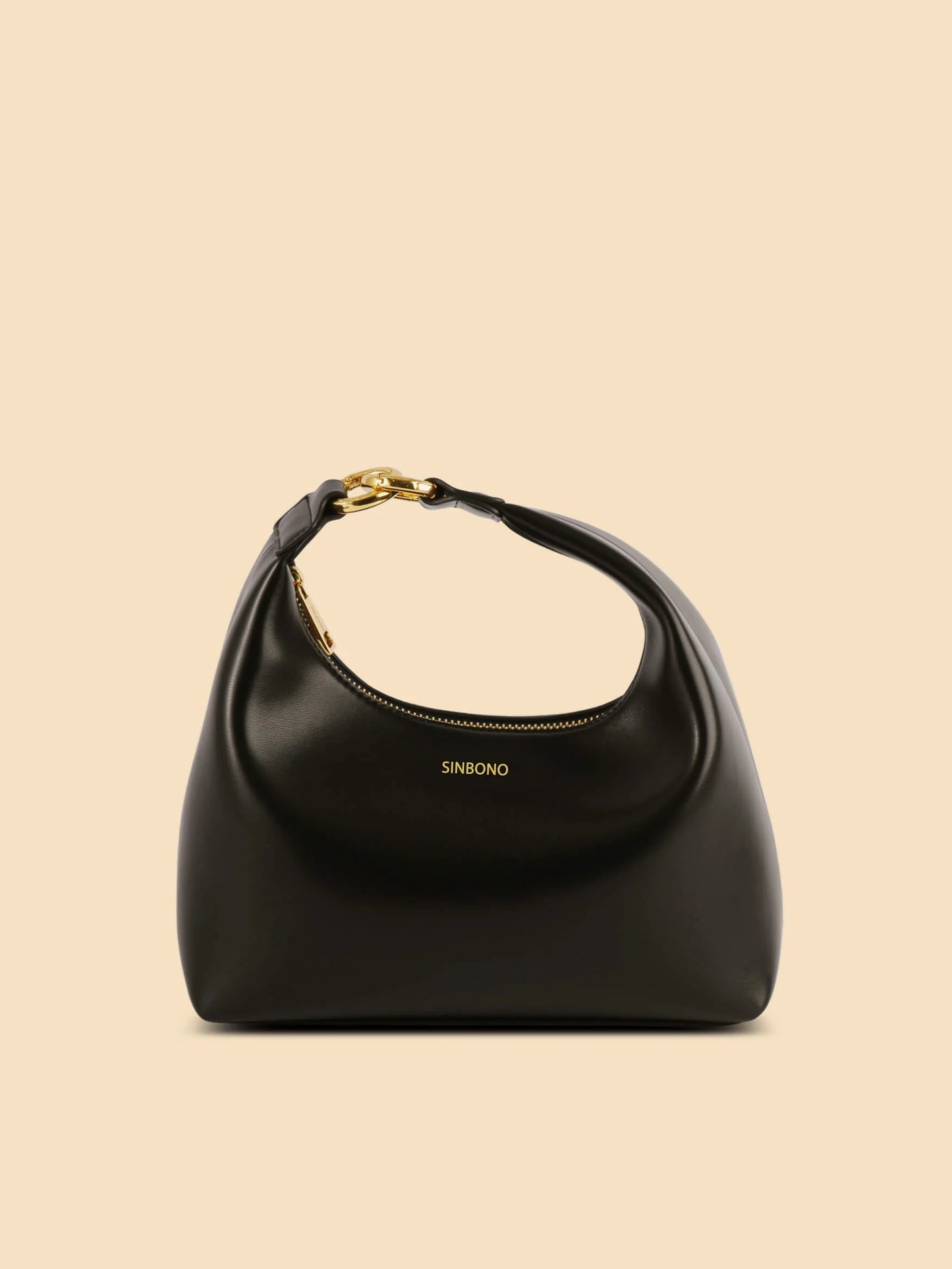BOXED Sinbono Vienna Medium Top Handle Shoulder Bag - Black