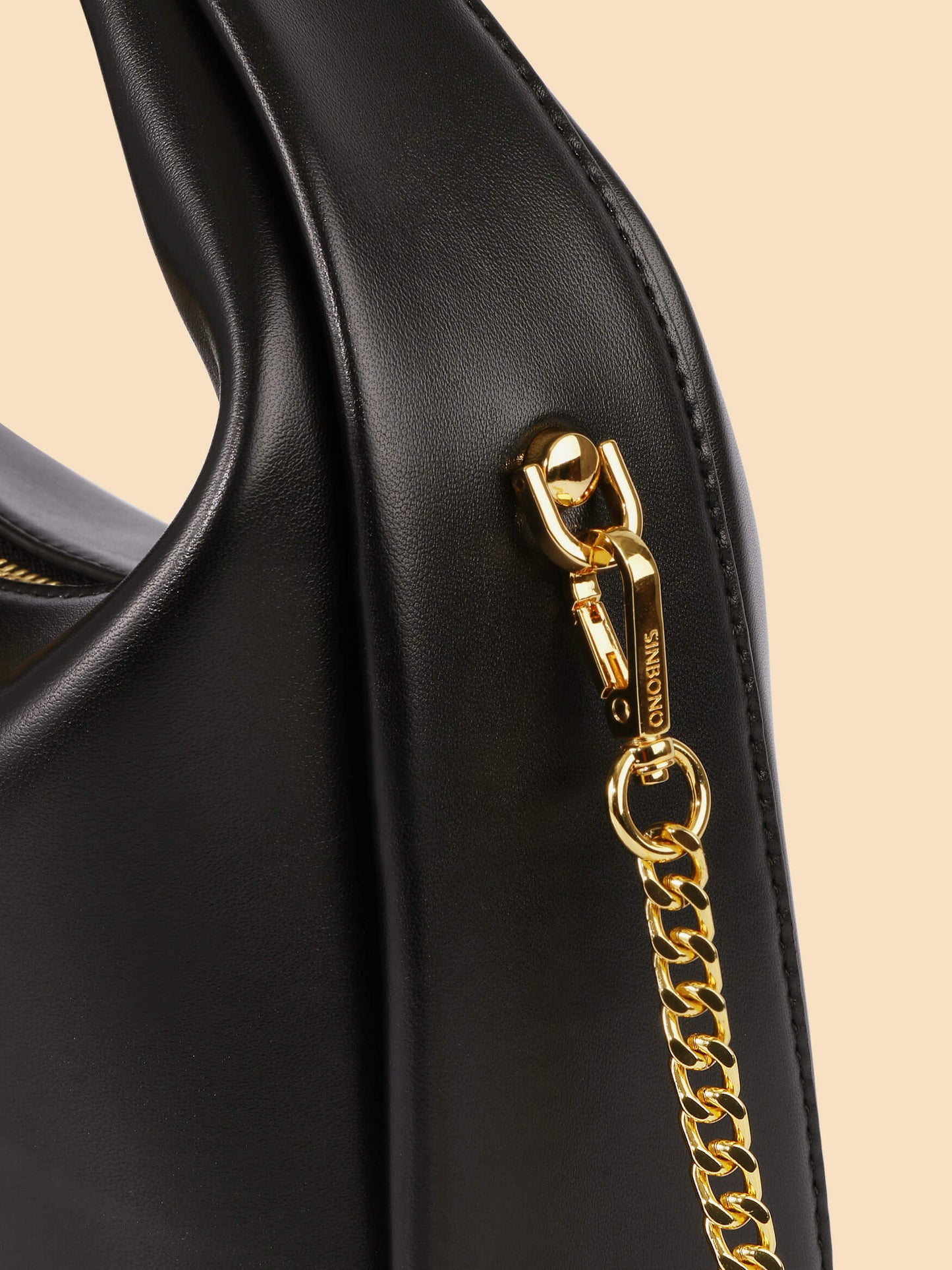 BOXED Sinbono Vienna Medium top handle bag -black