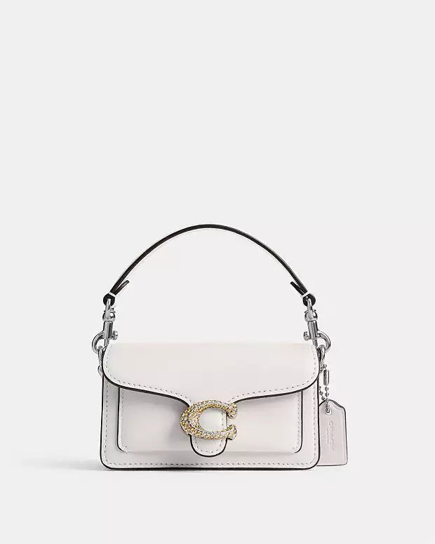 PREORDER BOXED Tabby 12 Micro bag -Embellished Chalk