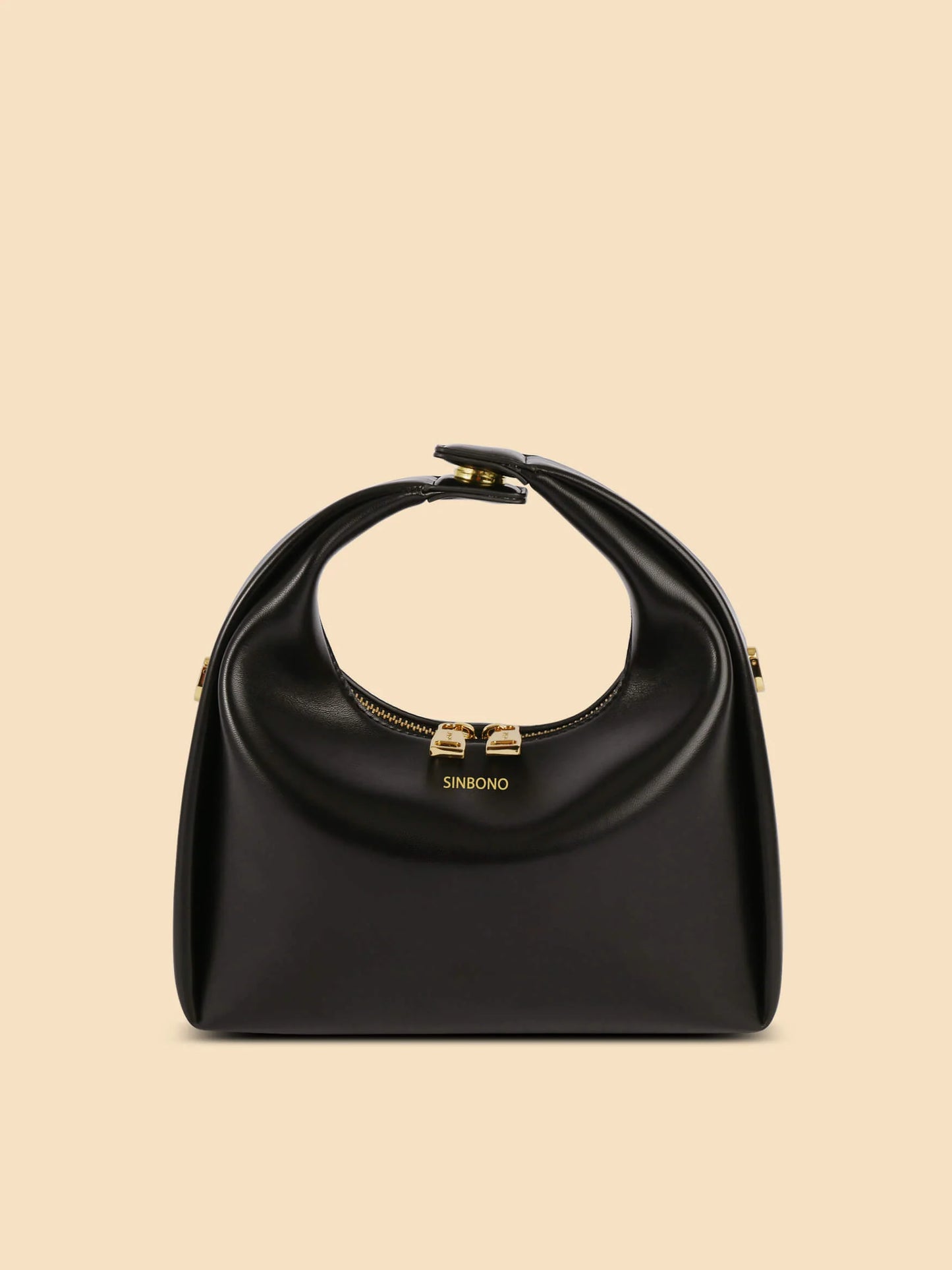 BOXED Sinbono Vienna Medium top handle bag -black