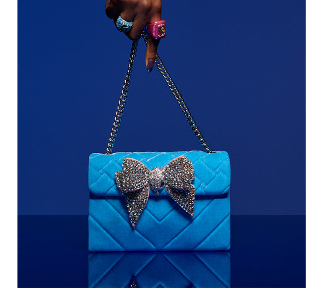 KG Medium Velvet Kensington bag