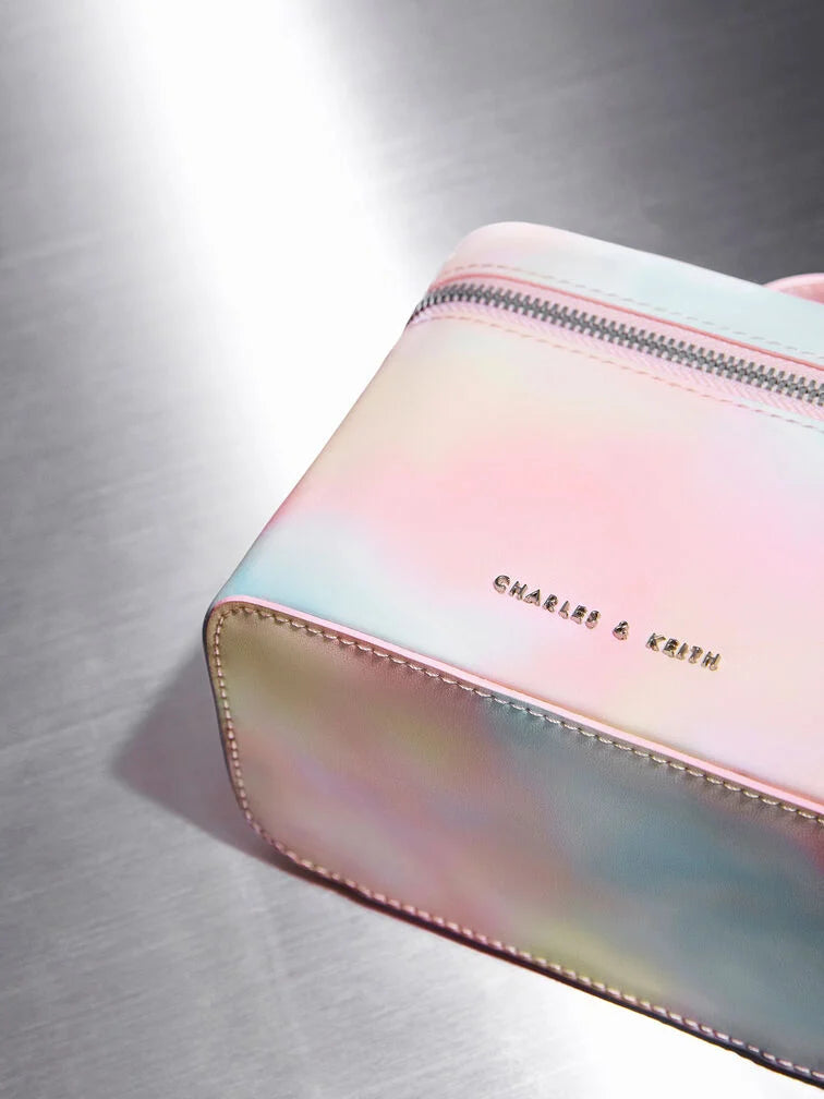 Charles and Keith Micro Swirl-Print Vanity Case bag - Multi