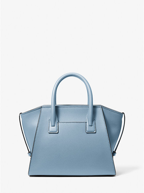 Michael kors Avril Mini leather and suede satchel -Blue