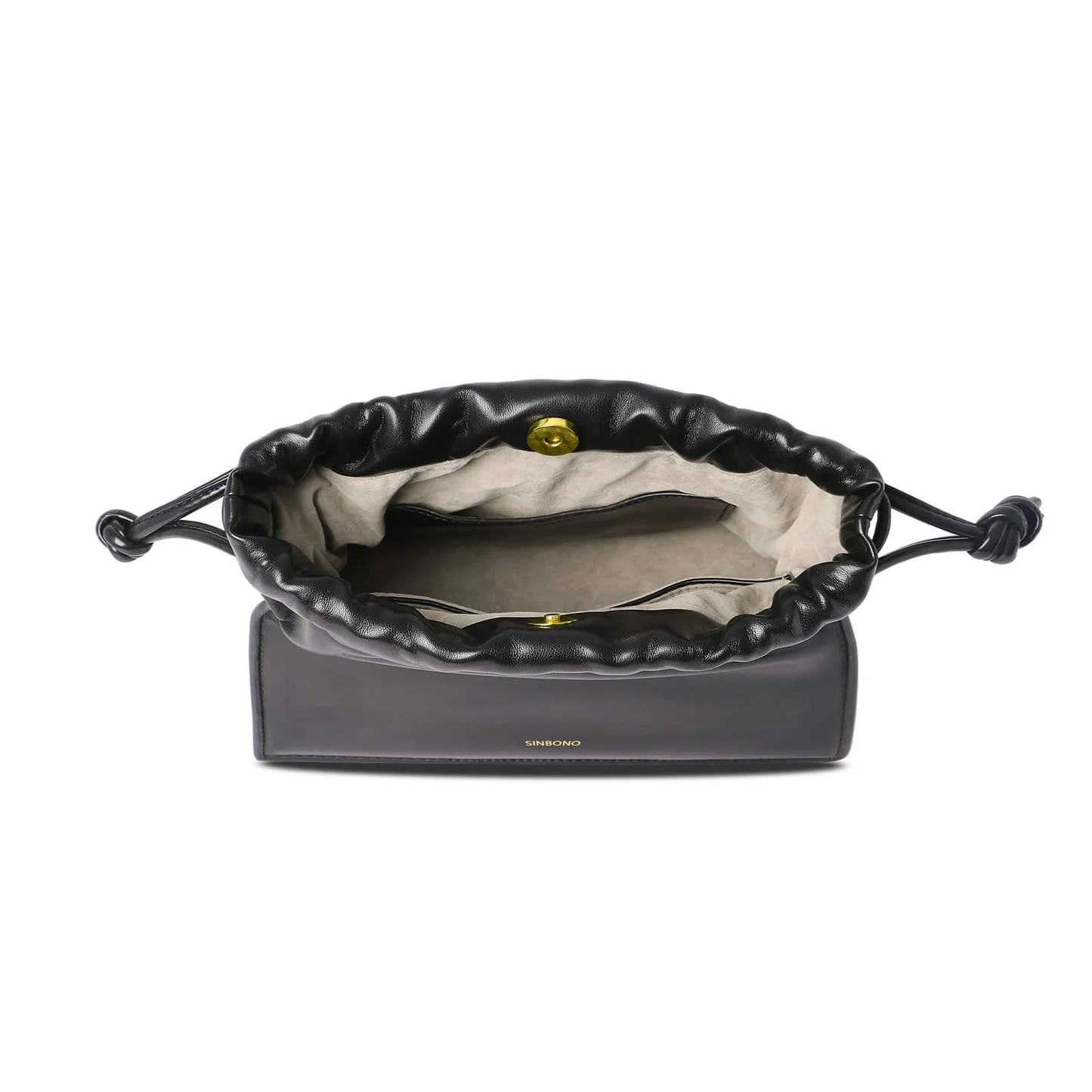 BOXED Sinbono Drawstring handbag-Black