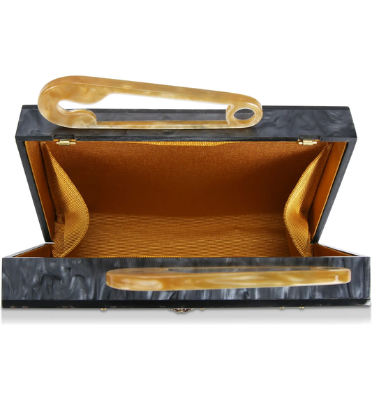 KG Safety Pin Box Clutch