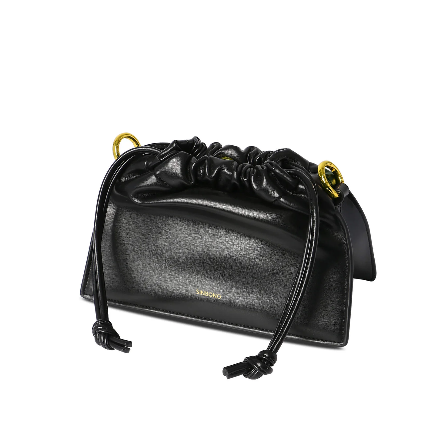 BOXED Sinbono Drawstring handbag-Black