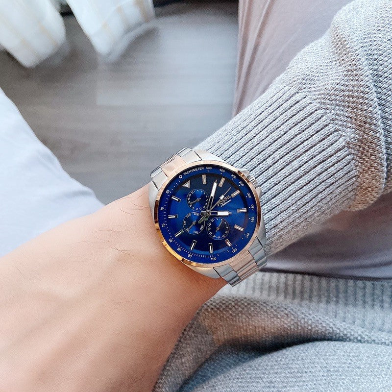 Fossil Male Autocross Multifunction Watch-Rose gold Combo - Premium from House of Glitz - Just $80000.00! Shop now at House of Glitz