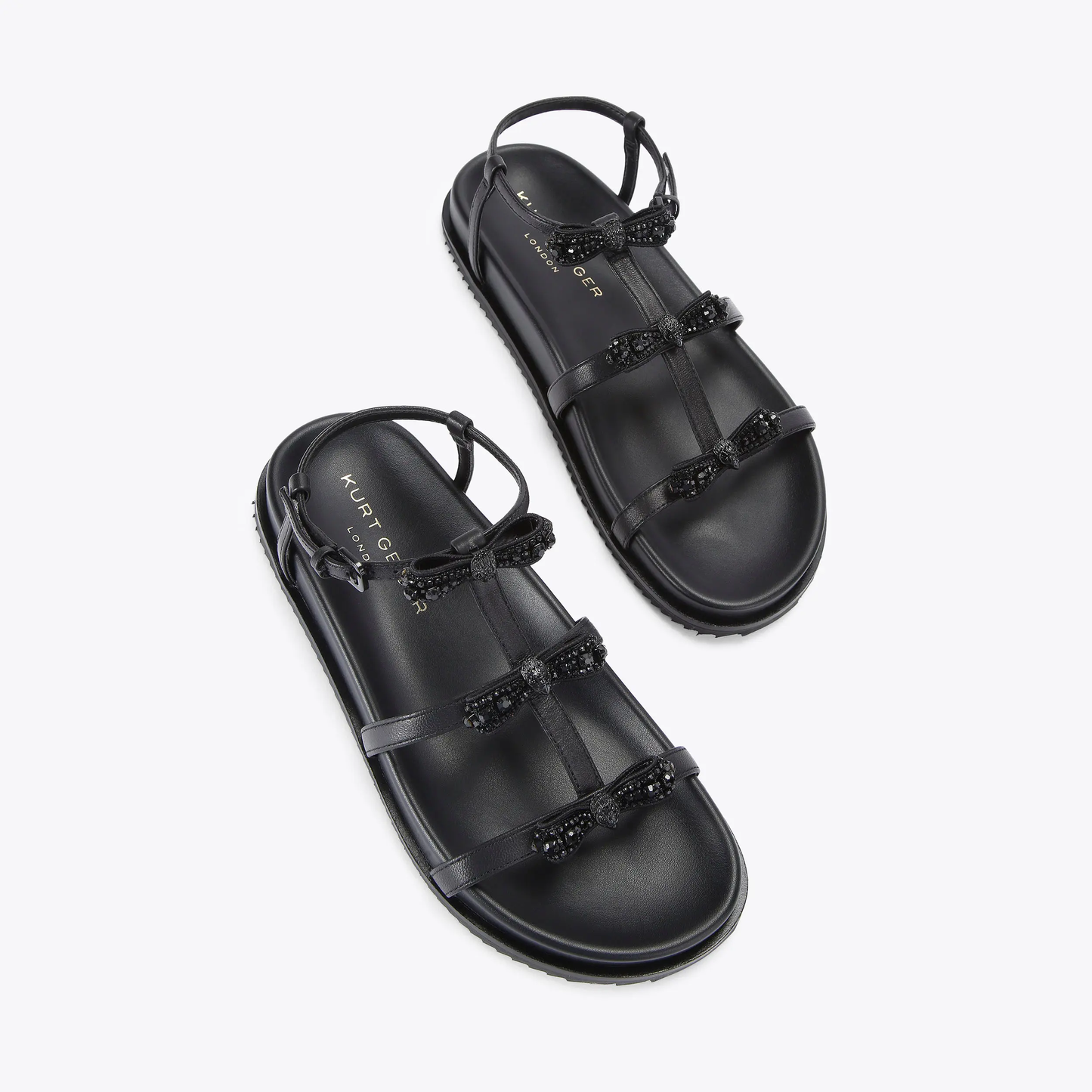 KG Pierra Micro Bow Gladiator Sandal-Black