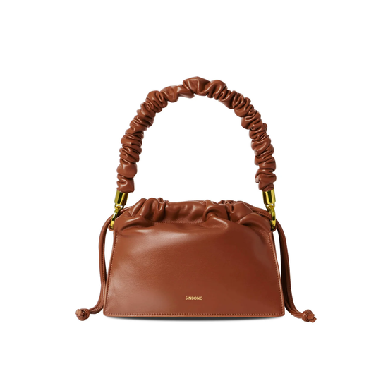 BOXED Sinbono Drawstring handbag-Brown