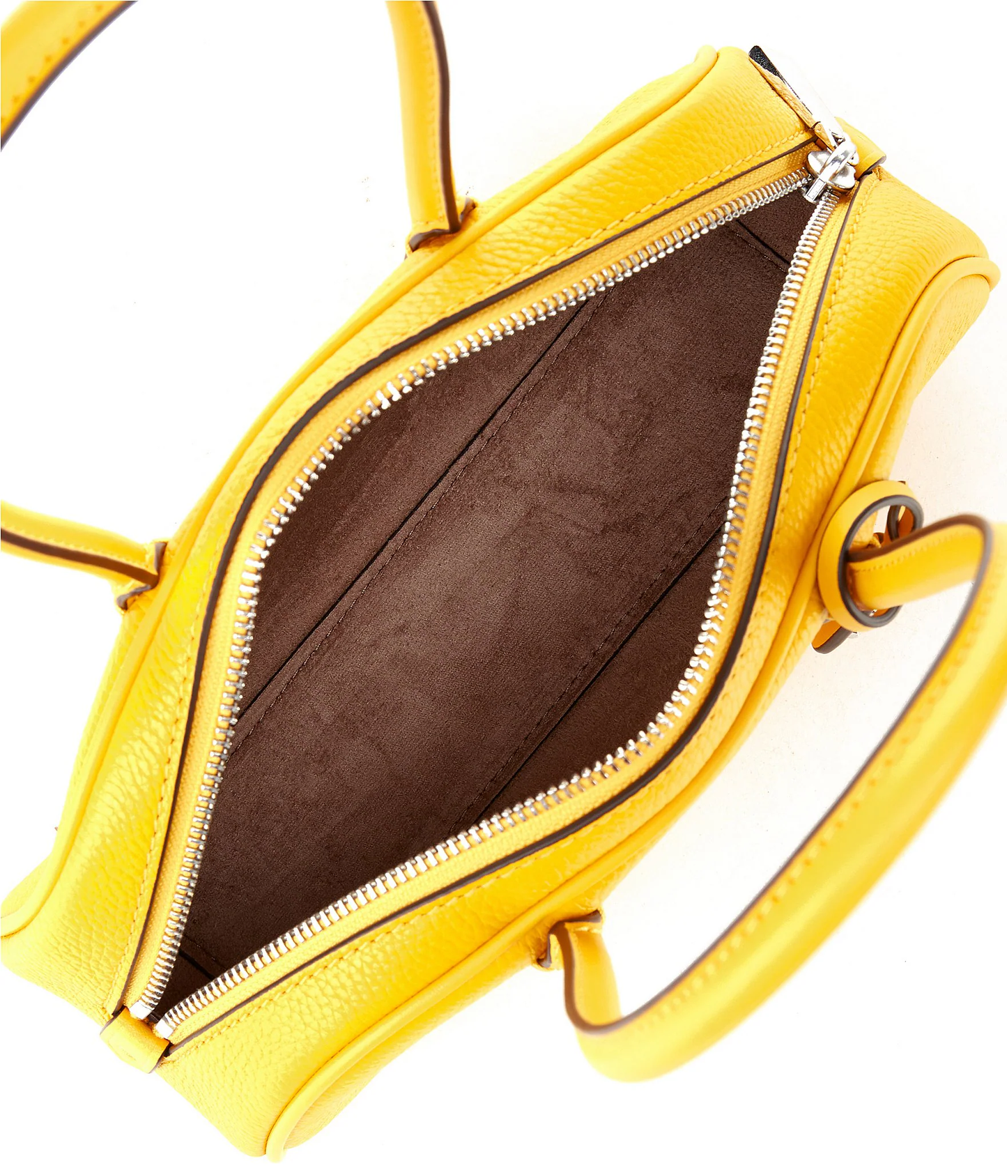Michael Kors Lulu Small Pebbled Leather Satchel bag-Yellow