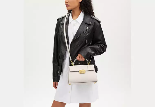 Coach Eliza Top Handle Bag-Midi Chalk