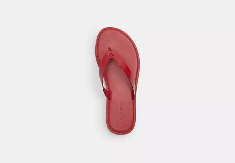 PREORDER Brianna Flip Flop slippers-Ruby