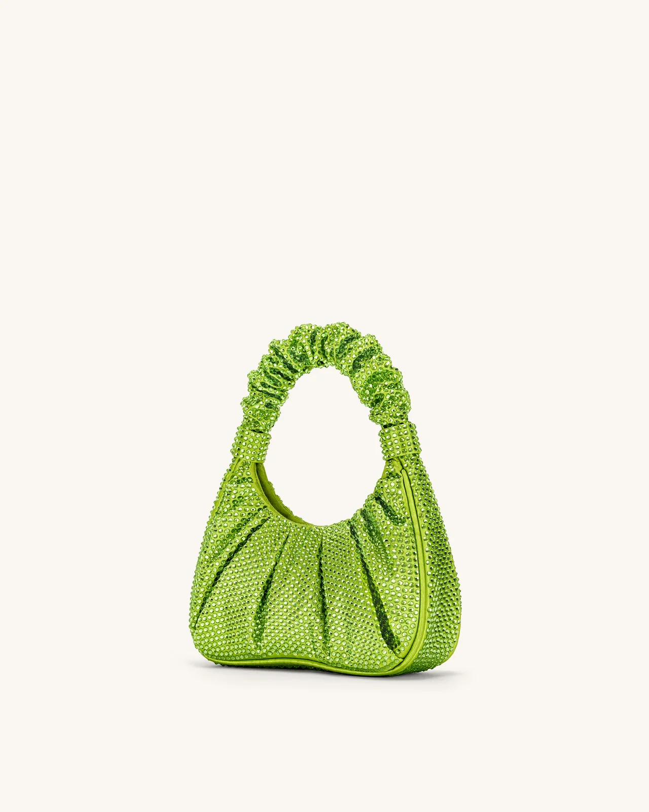 JW PEI Gabbi Crystal Ruched Hobo handbag - Green
