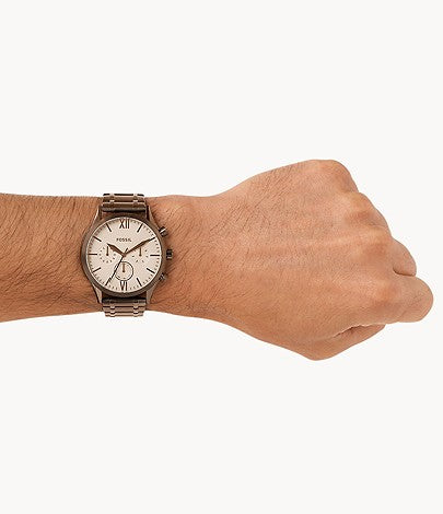 Fossil Male Fenmore Multifunction Brown Stainless Steel Watch - Premium from House of Glitz - Just $65000.00! Shop now at House of Glitz