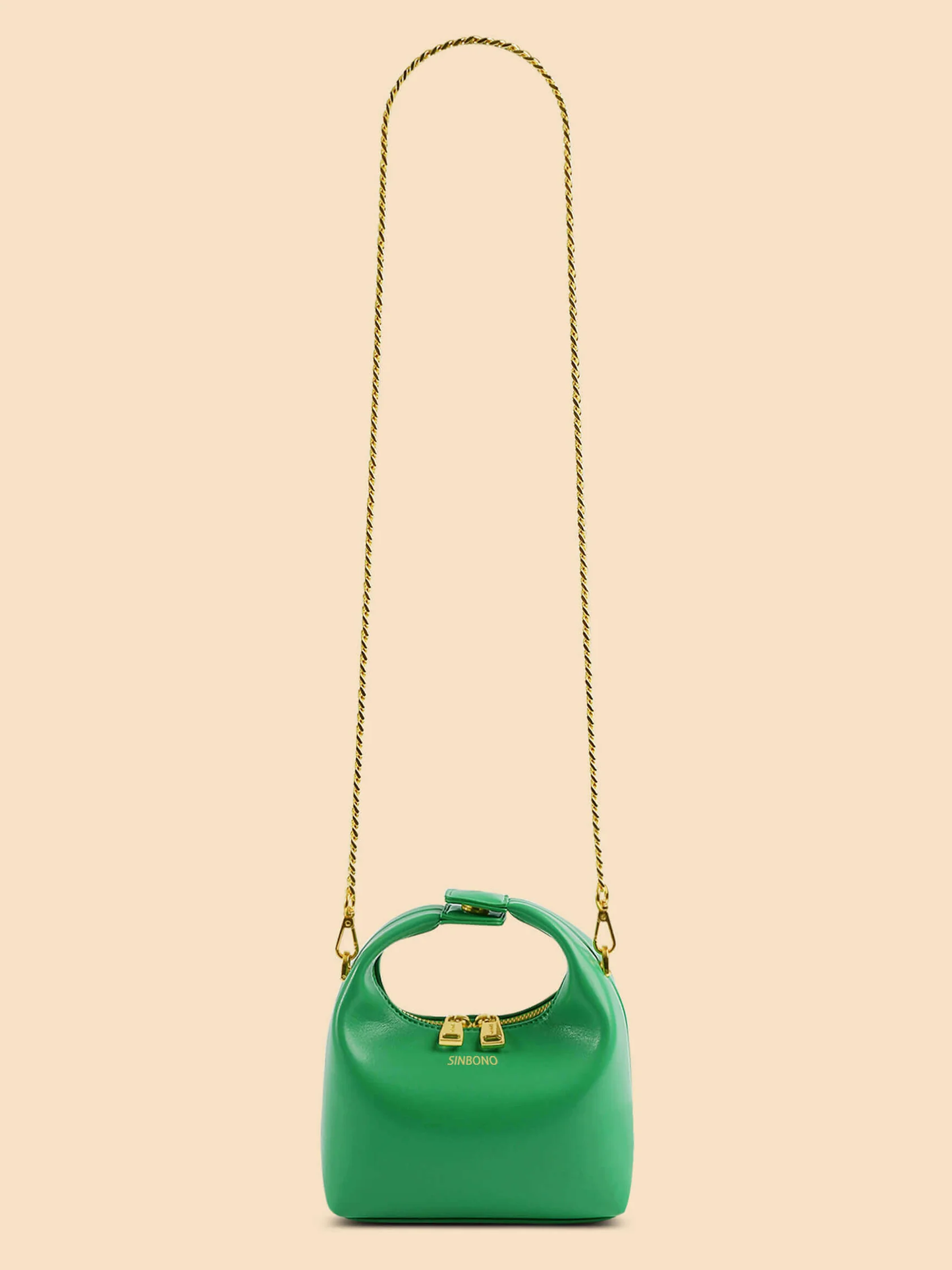 BOXED Sinbono Vienna Mini Top Handle Crossbody Bag - Grass Green