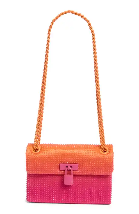 KG Mini Rhinestone Brixton crossbody bag-Pink combo