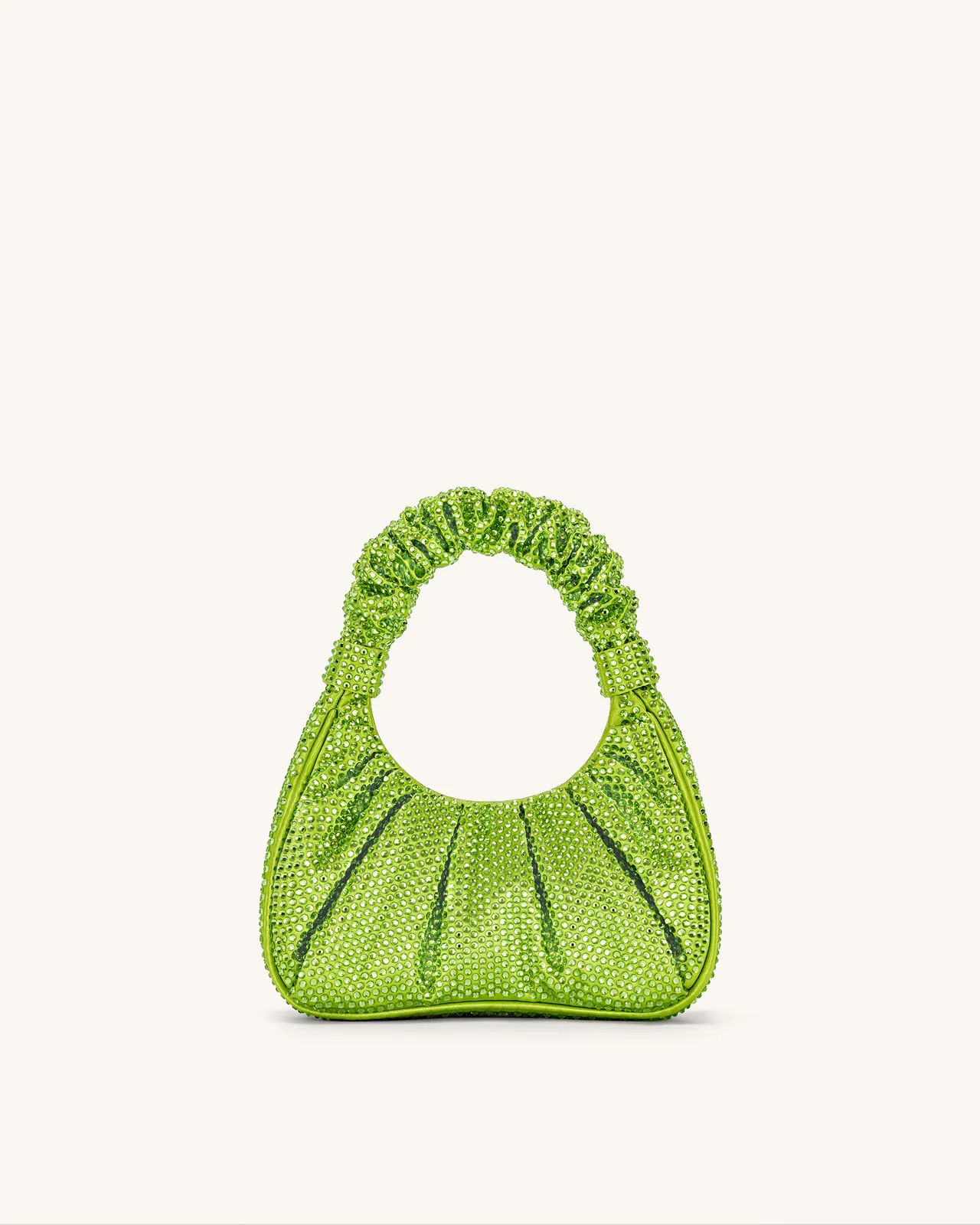 JW PEI Gabbi Crystal Ruched Hobo handbag - Green