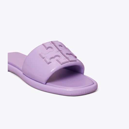 Tory Burch Double T Sport Slide-Lavender