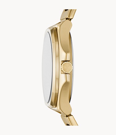 Fossil Male Evanston Multifunction Gold-Tone Stainless Steel Watch - Premium from House of Glitz - Just $80000.00! Shop now at House of Glitz