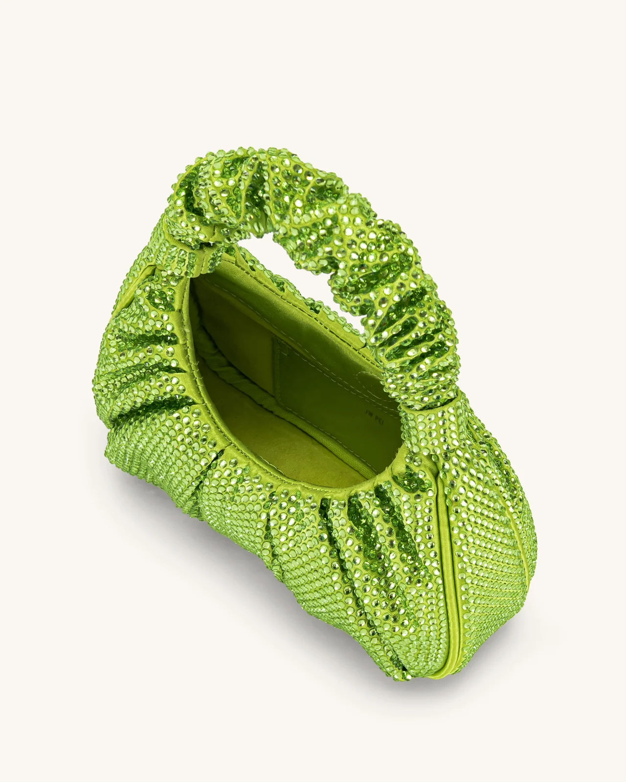 JW PEI Gabbi Crystal Ruched Hobo handbag - Green