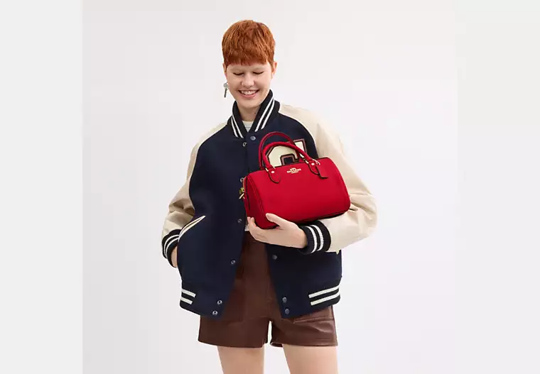 Rowan Satchel Bag-Red