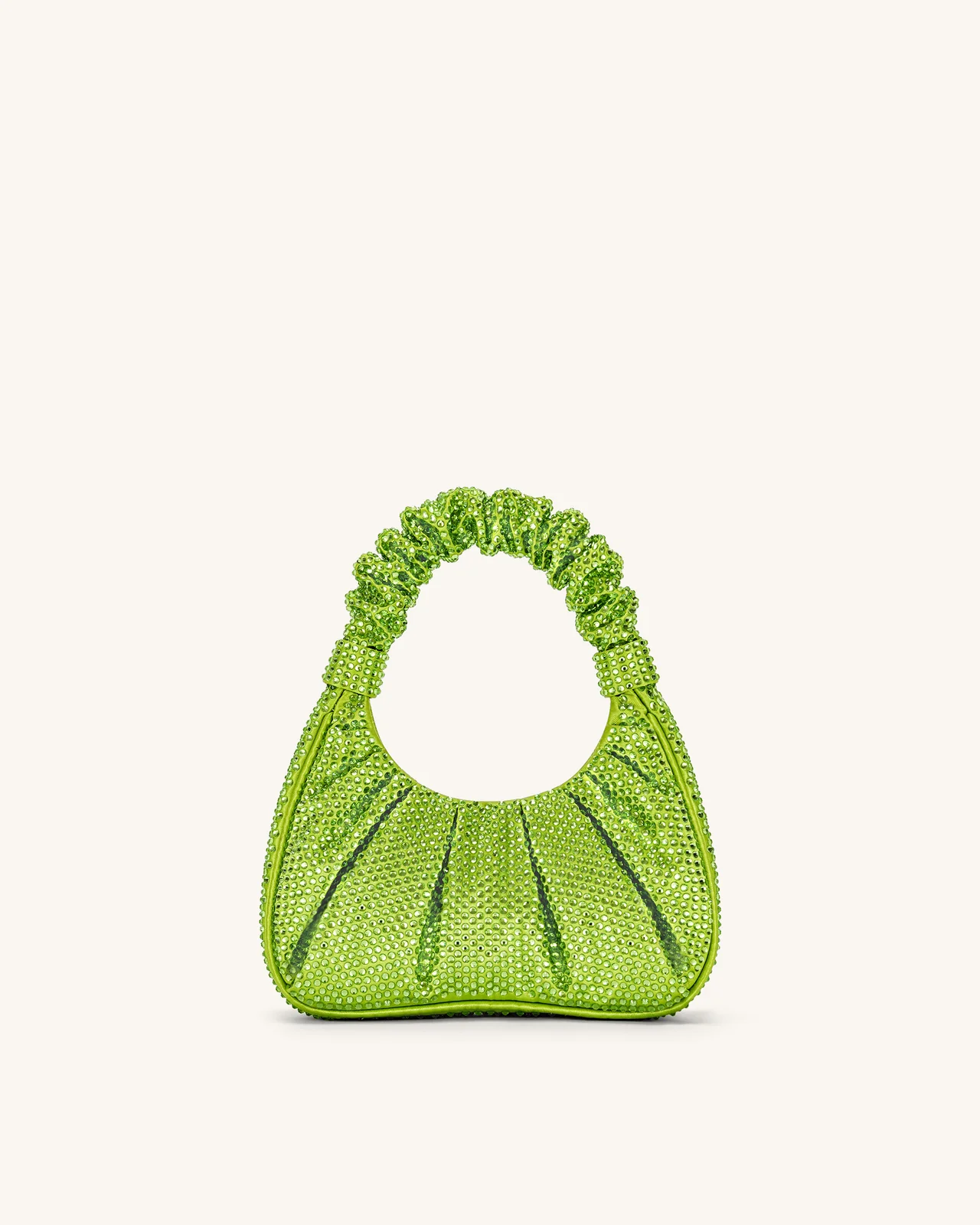 JW PEI Gabbi Crystal Ruched Hobo handbag - Green