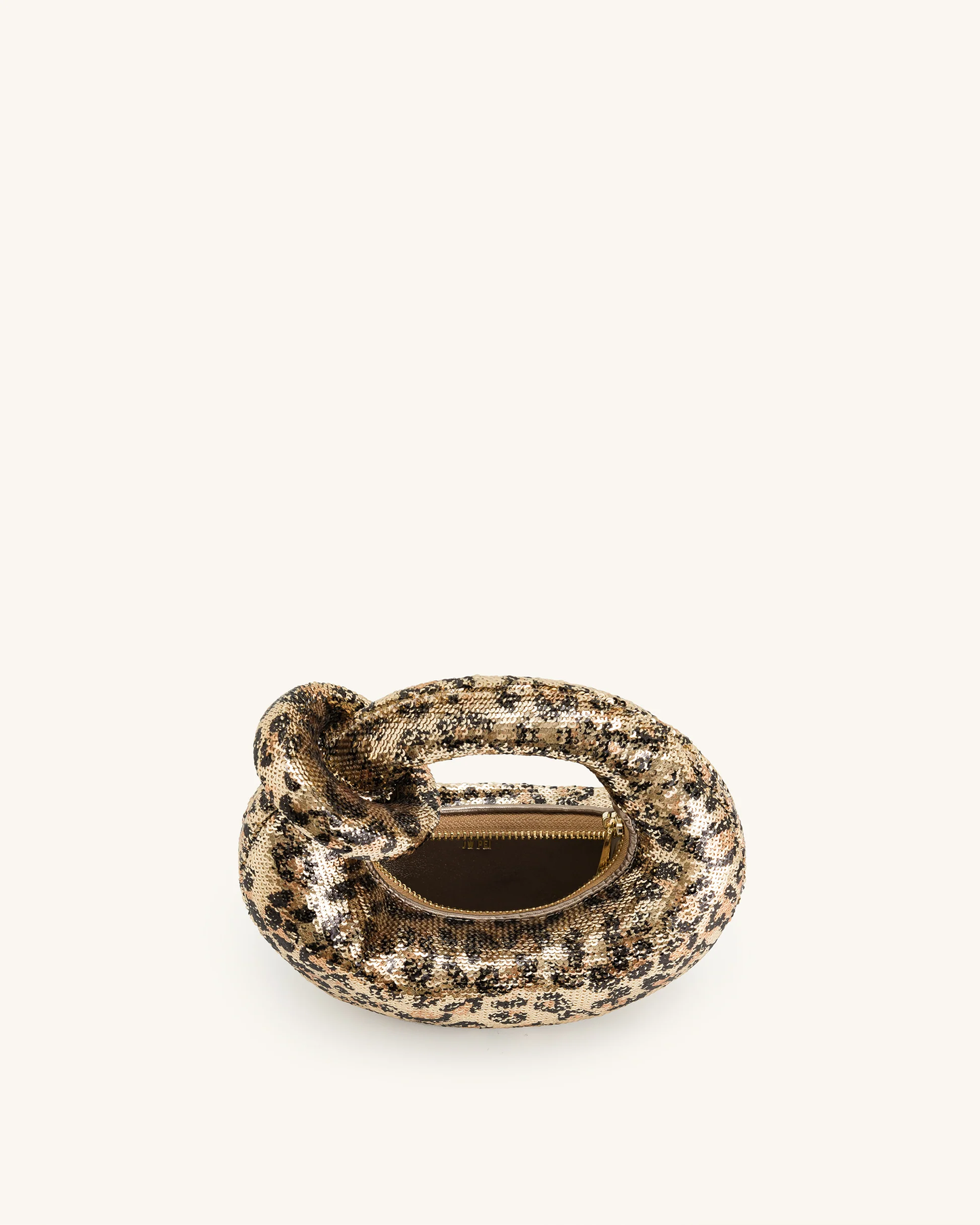 BOXED JW PEI Abacus top handle bag-Leopard Sequin