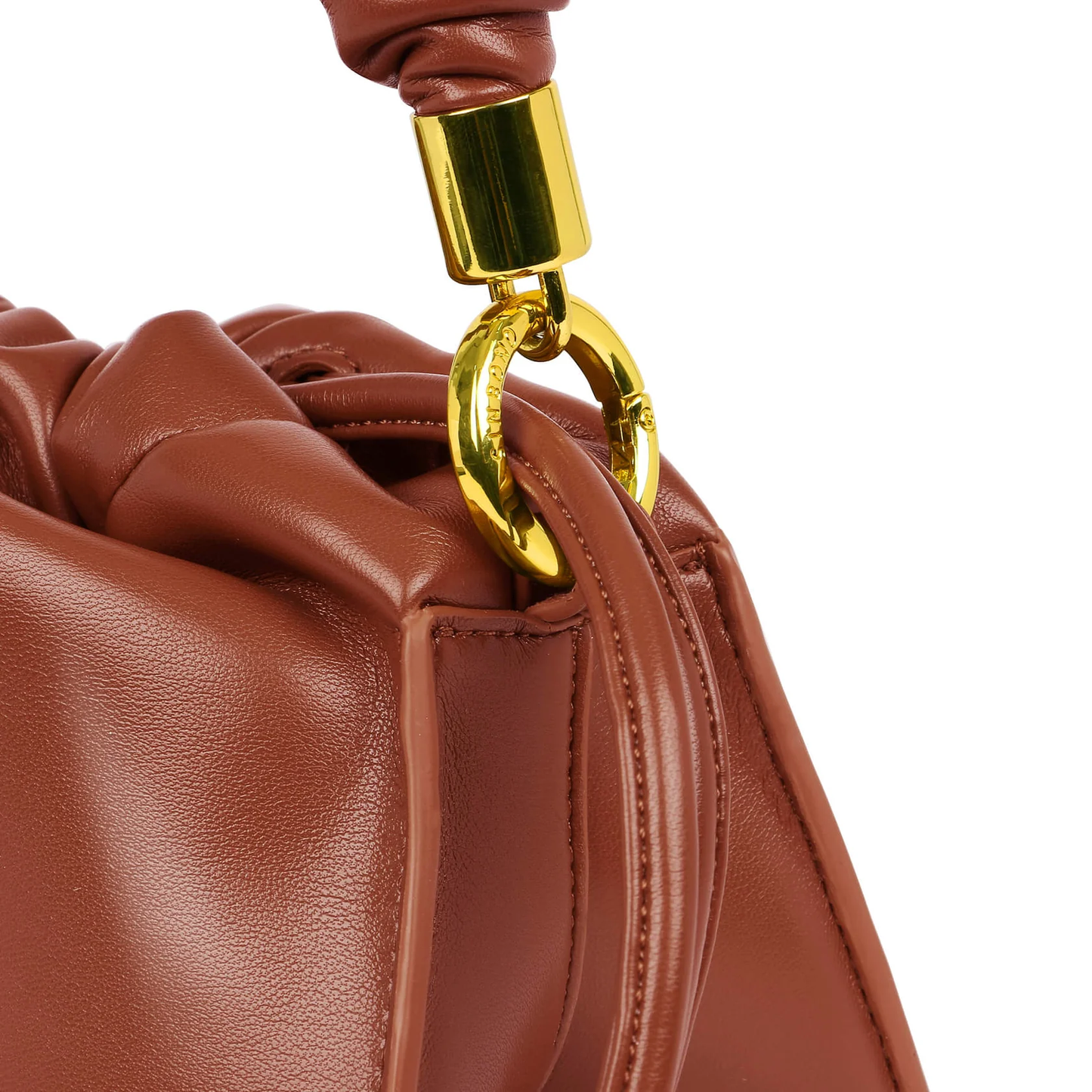 BOXED Sinbono Drawstring handbag-Brown