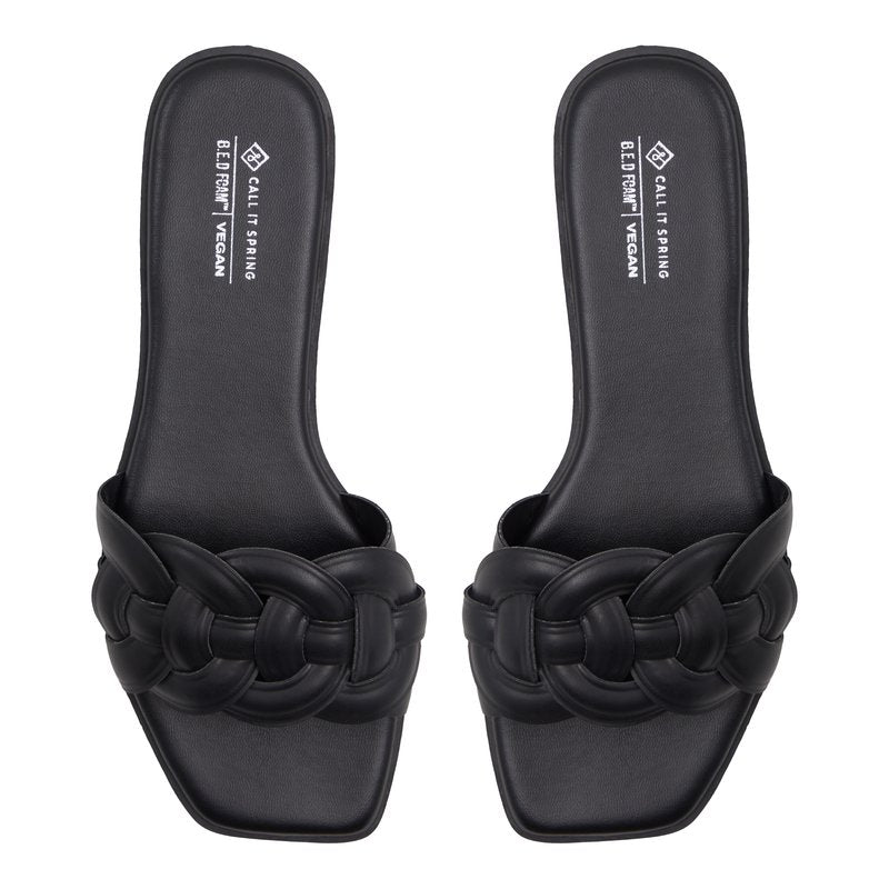 Call it Spring Melina Slippers -Black