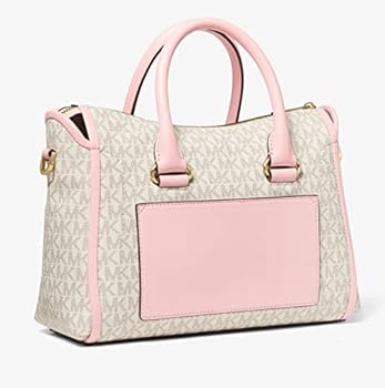 Michael Kors Carine Medium logo Satchel bag-Blush