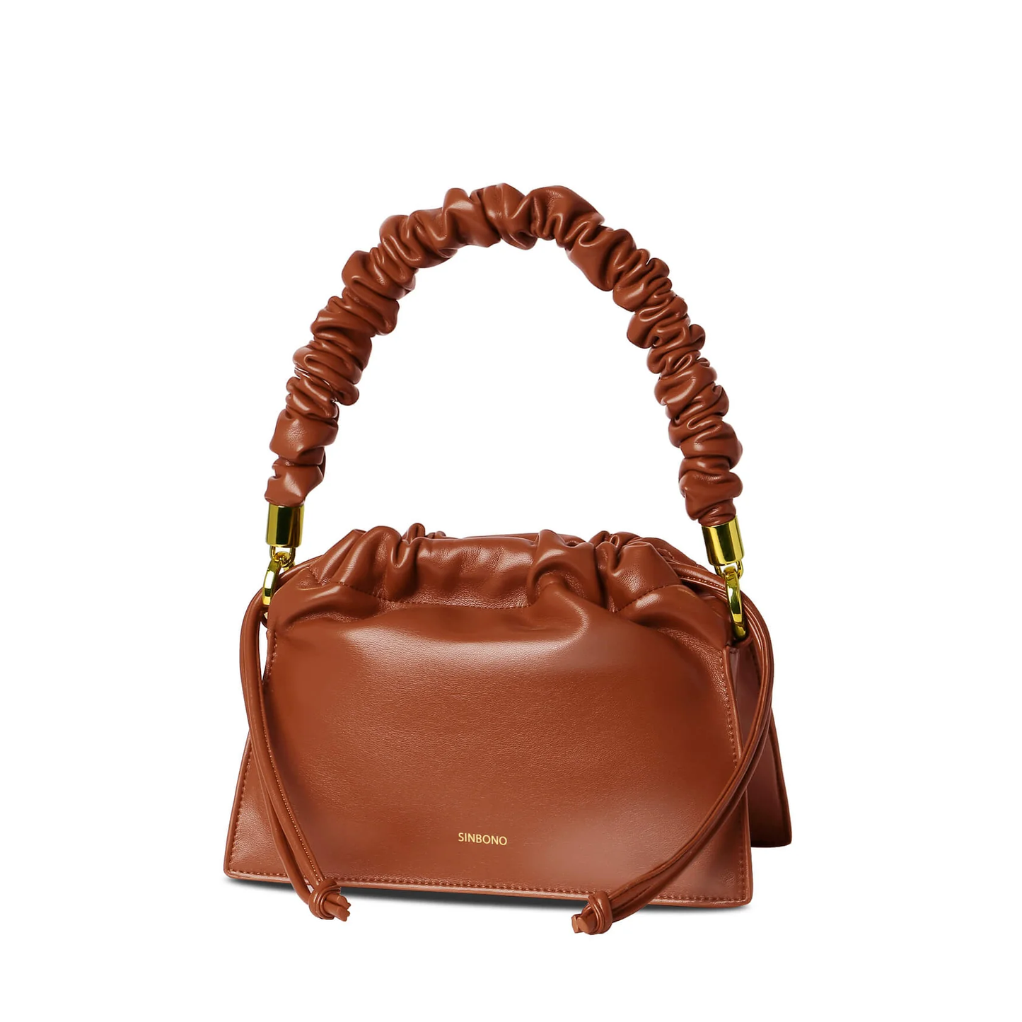 BOXED Sinbono Drawstring handbag-Brown