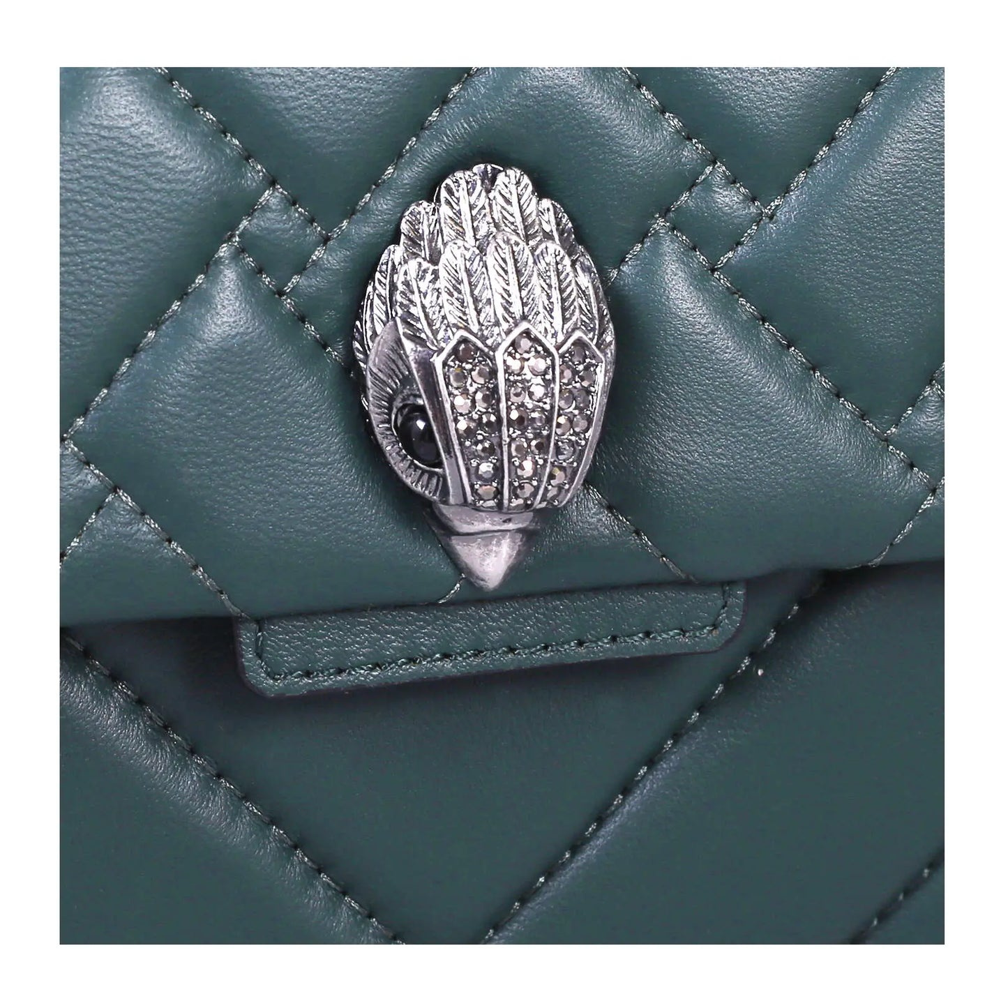 Kurt Geiger Midi Leather Kensington-Teal - Premium from House of Glitz - Just $145000.00! Shop now at House of Glitz