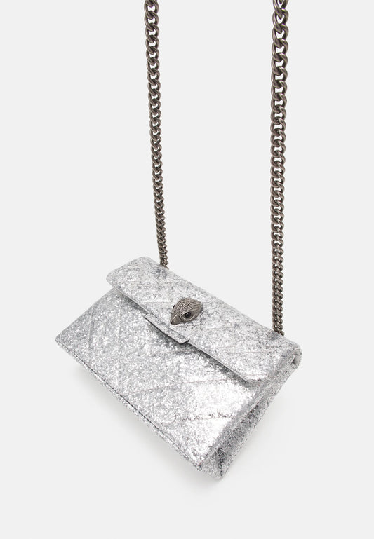 Kurt Geiger Medium Glitter Kensington crossbody bag-Silver - Premium from House of Glitz - Just $105000.00! Shop now at House of Glitz