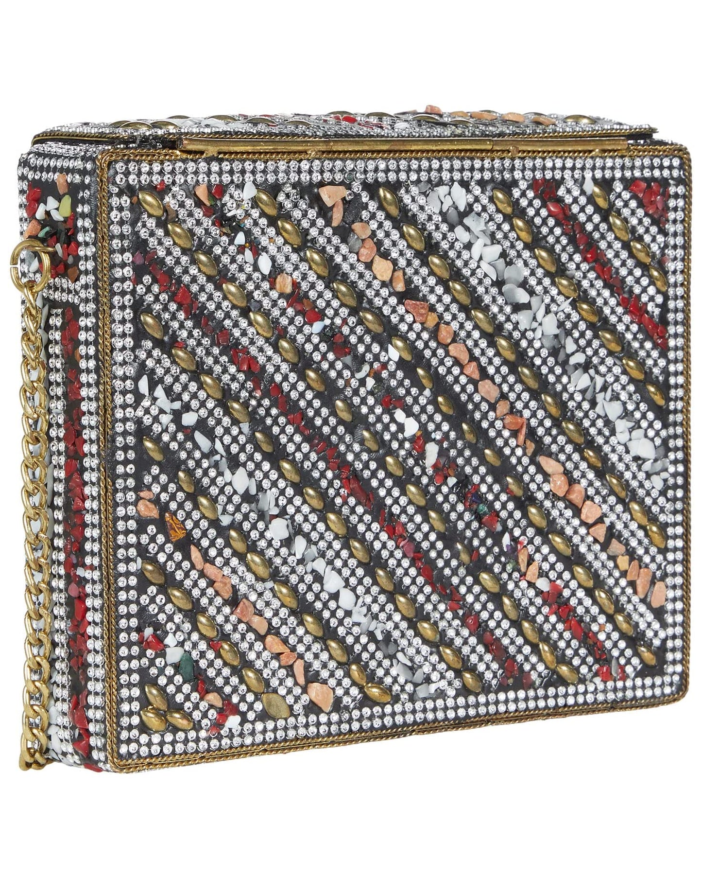 Lulu Flap Mosaic Clutch purse - Premium from House of Glitz - Just $38500.00! Shop now at House of Glitz