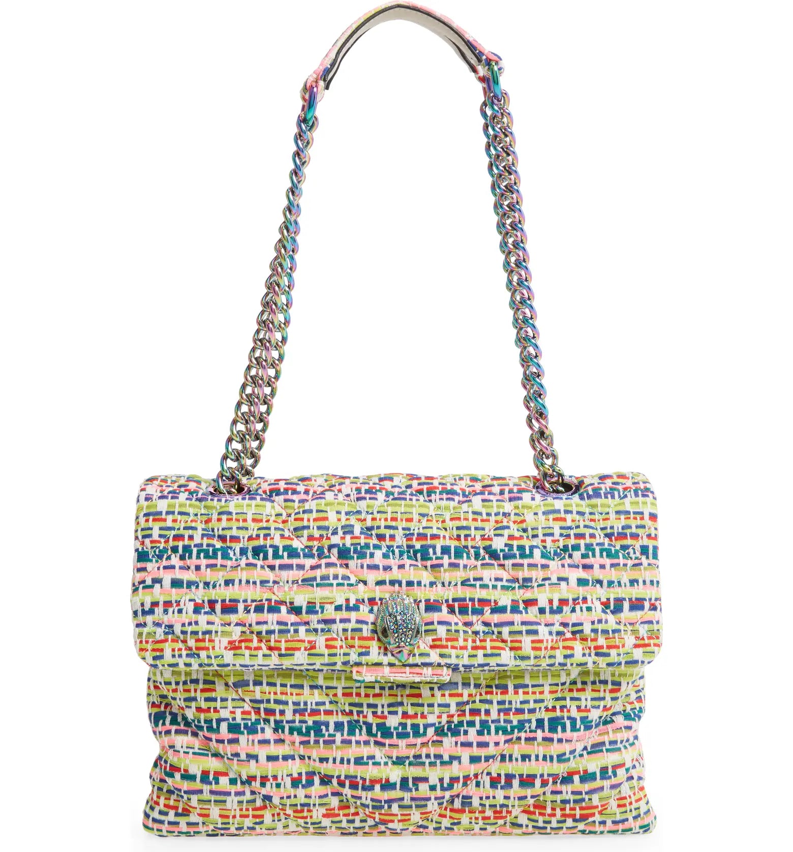 Kurt Geiger Large Kensington Tweed Shoulder Bag Multi Best Price