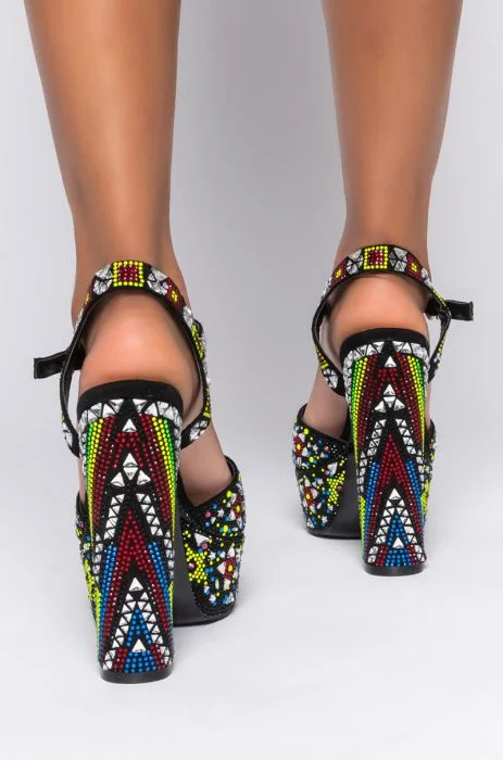 Azalea Wang Don't Fake it Chinky Platform sandals -Multi - Premium from House of Glitz - Just $48500.00! Shop now at House of Glitz
