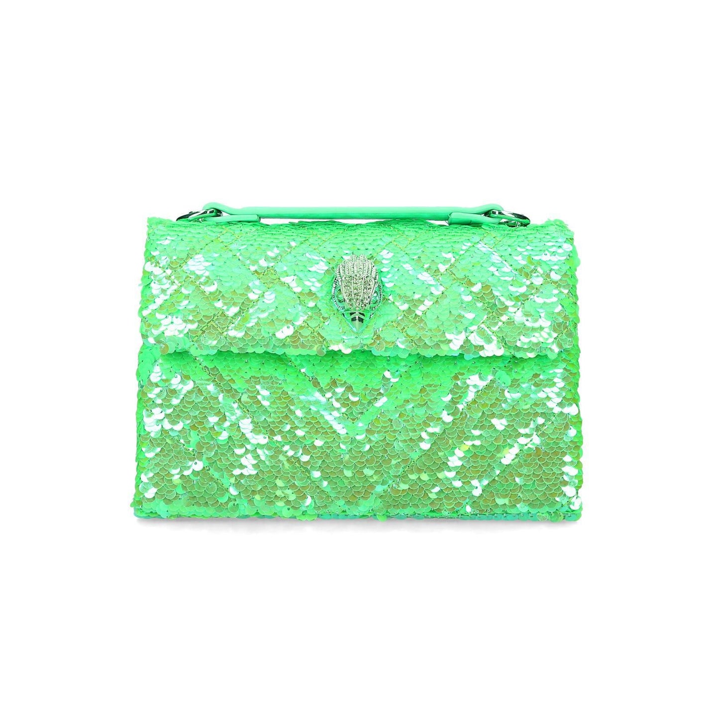 Kurt Geiger Medium Sequin Kensington Crossbody bag-Green - Premium from House of Glitz - Just $105000.00! Shop now at House of Glitz