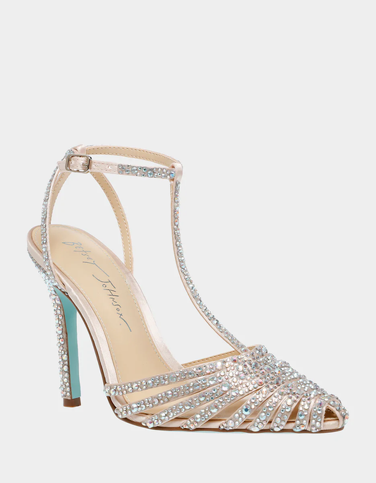 Blue by Betsey Johnson Ali Rhinestone T-Strap Dress court shoe - Premium from House of Glitz - Just $75000.00! Shop now at House of Glitz