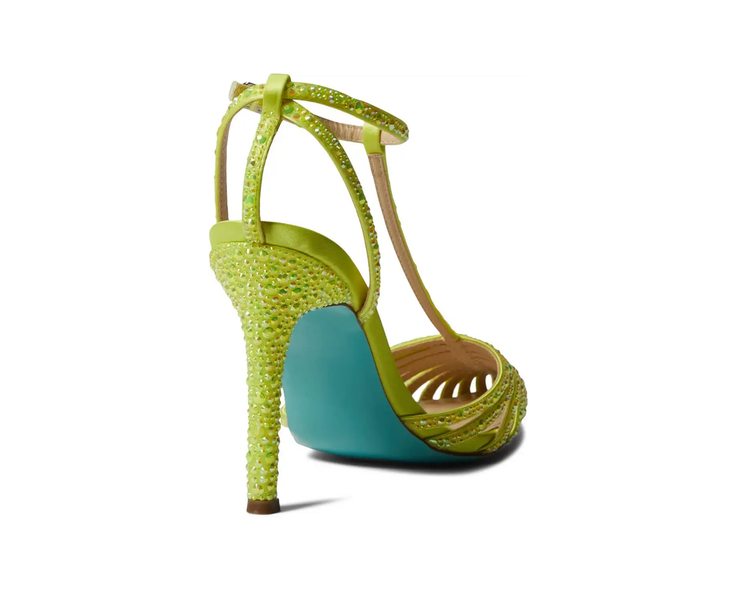 Betsey Johnson Ali Rhinestone T-Strap Dress court shoe -Citron - Premium from House of Glitz - Just $75000.00! Shop now at House of Glitz