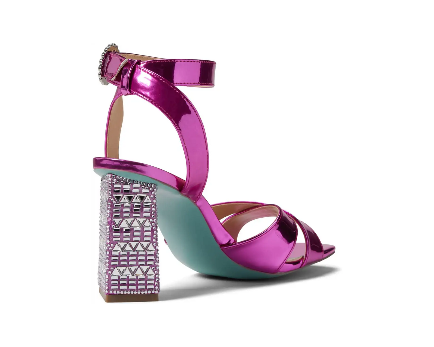 Betsey Johnson Bell Blockheel Sandals-Fuchsia Pink - Premium from House of Glitz - Just $75000.00! Shop now at House of Glitz