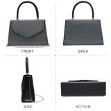 Design Black Bling Top Handle Clutch Bag - Premium from House of Glitz - Just $35000.00! Shop now at House of Glitz