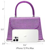 Purple Bling Top handle clutch bag - Premium from House of Glitz - Just $35000.00! Shop now at House of Glitz