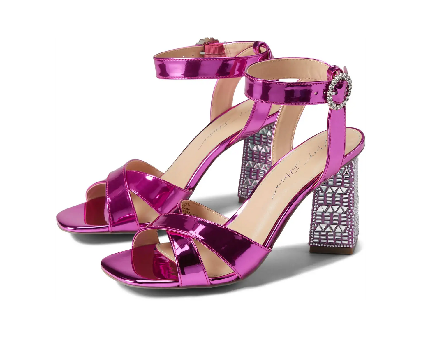 Betsey Johnson Bell Blockheel Sandals-Fuchsia Pink - Premium from House of Glitz - Just $75000.00! Shop now at House of Glitz