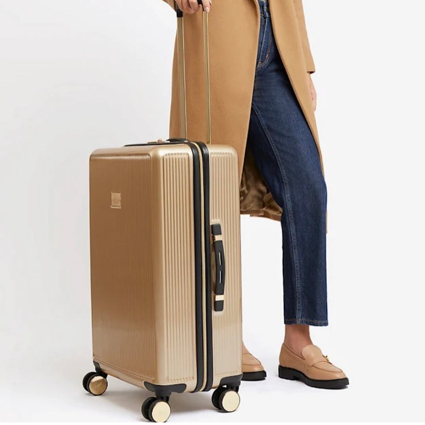 Dune Pale Gold Tolive luggage - Premium from House of Glitz - Just $85500.00! Shop now at House of Glitz