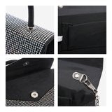 Design Black Bling Top Handle Clutch Bag - Premium from House of Glitz - Just $35000.00! Shop now at House of Glitz