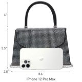 Design Black Bling Top Handle Clutch Bag - Premium from House of Glitz - Just $35000.00! Shop now at House of Glitz